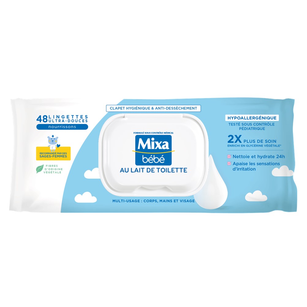 lingette lait de toilette 48