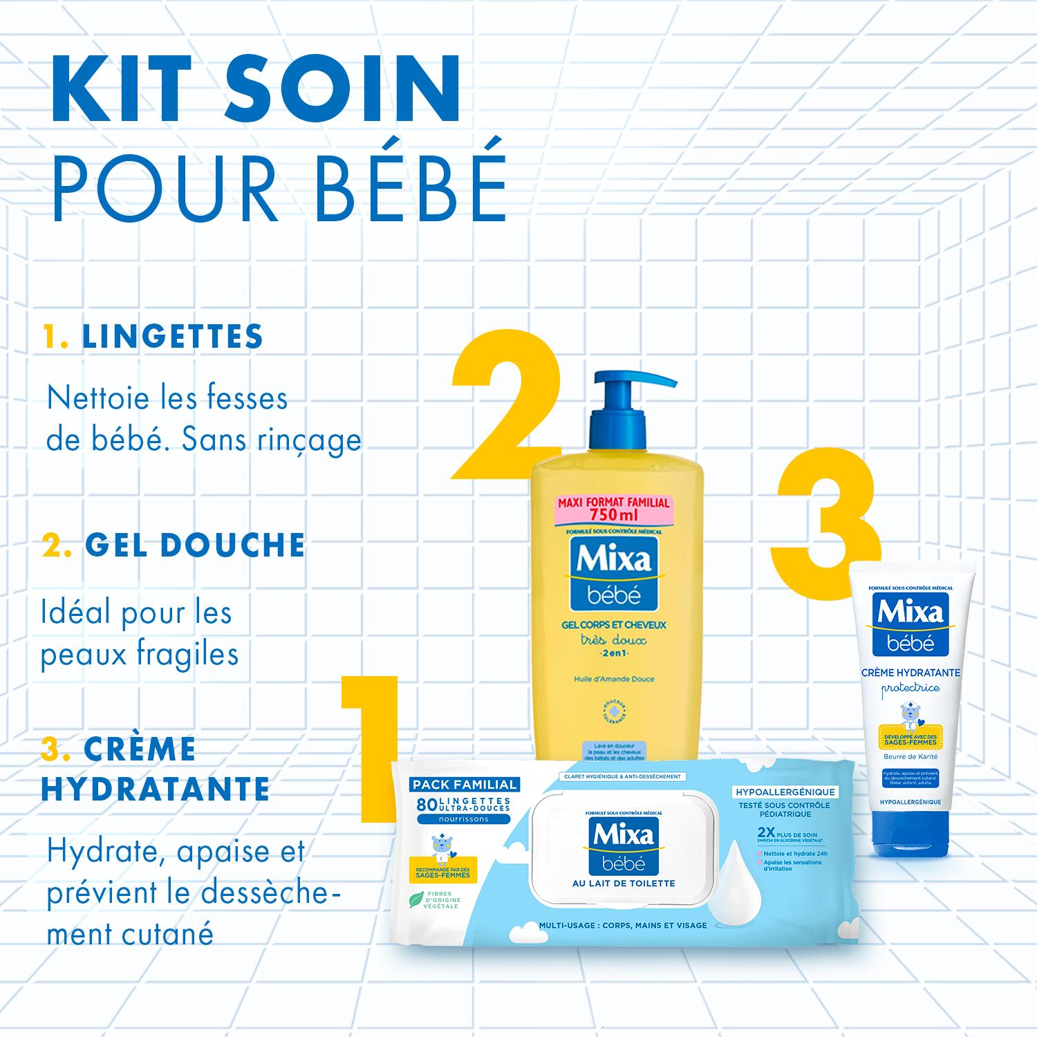lingettes lait de toilette