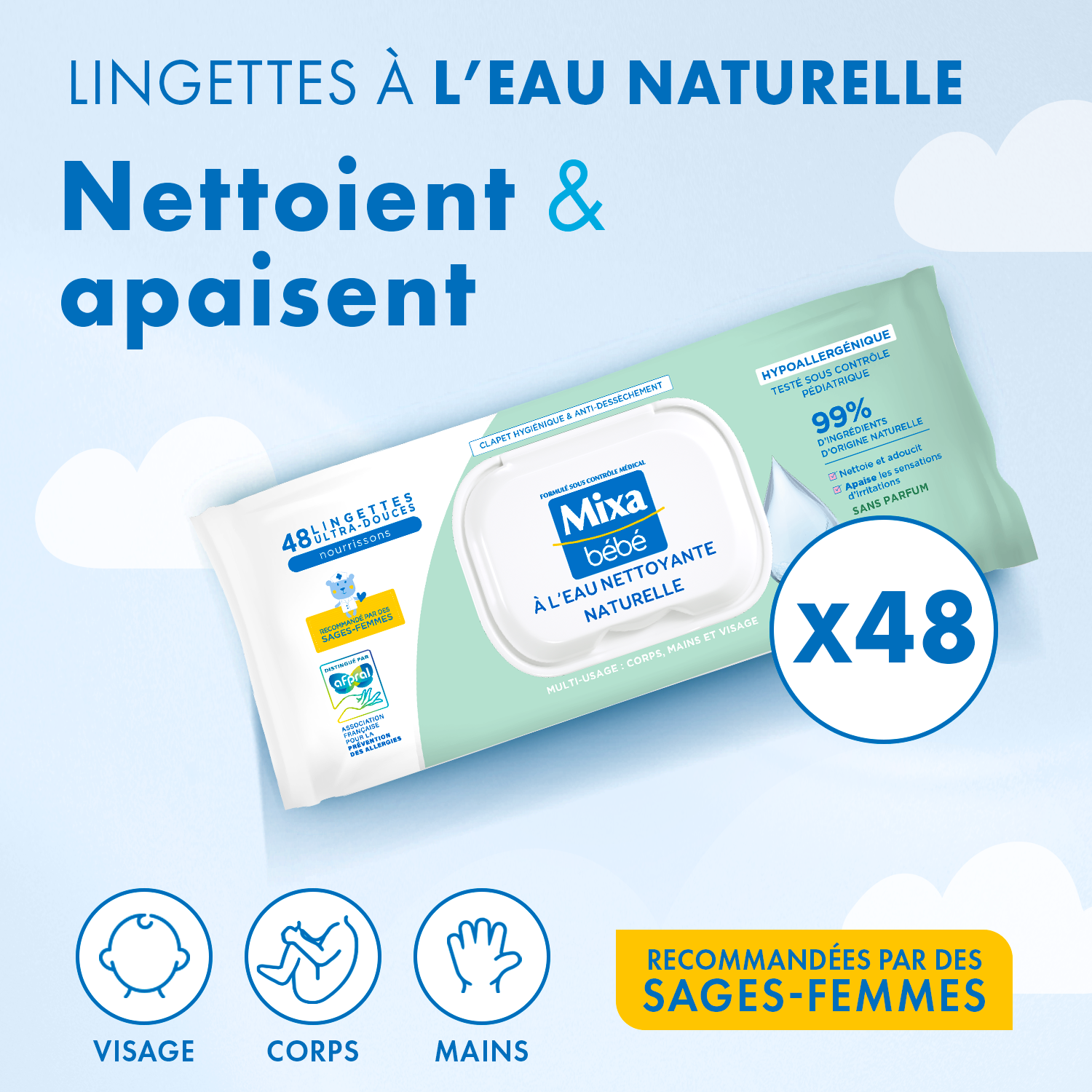 lingettes nettoyantes naturelles